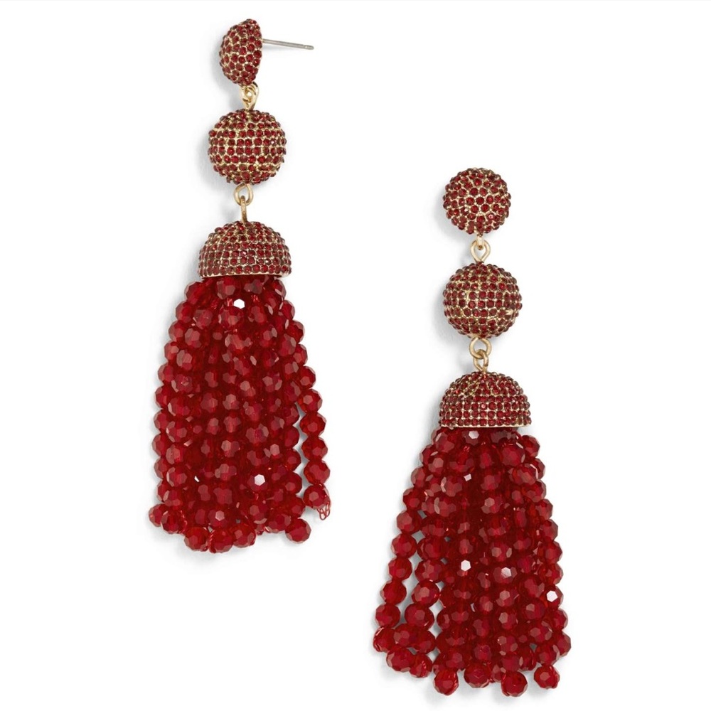 BAUBLEBAR Tinsley Beaded Tassel Drop Earrings - Picture 3 of 5